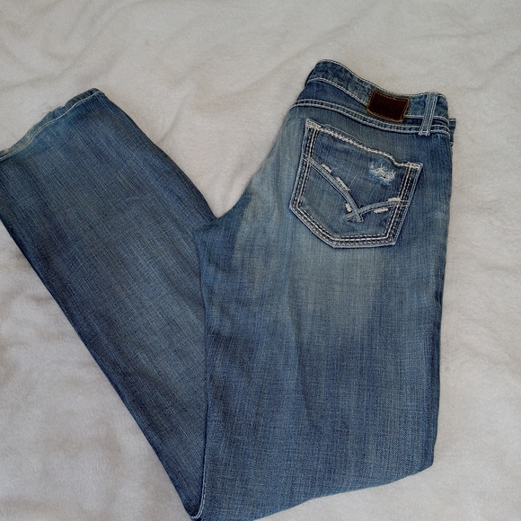 BKE Jeans Womens 30L Blue Sabrina Boot Cut Western Cowgirl Faded - Picture 9 of 14